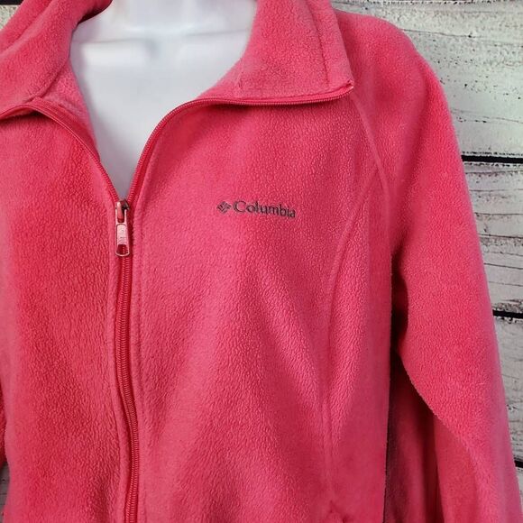 Columbia Pink Fleece Zip-Up Hoodie - Picture 2 of 9